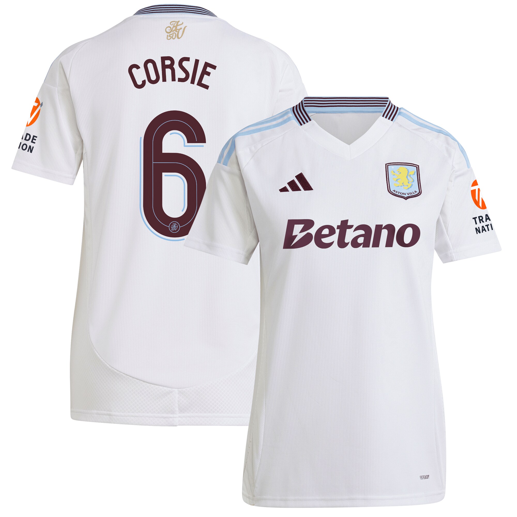 Explore the aston villa adidas away shirt 2024-25 – womens with corsie 6 cup printing Collection of Aston Villa jerseys. Authentic, high-quality football shirts for every supporter, available worldwide.