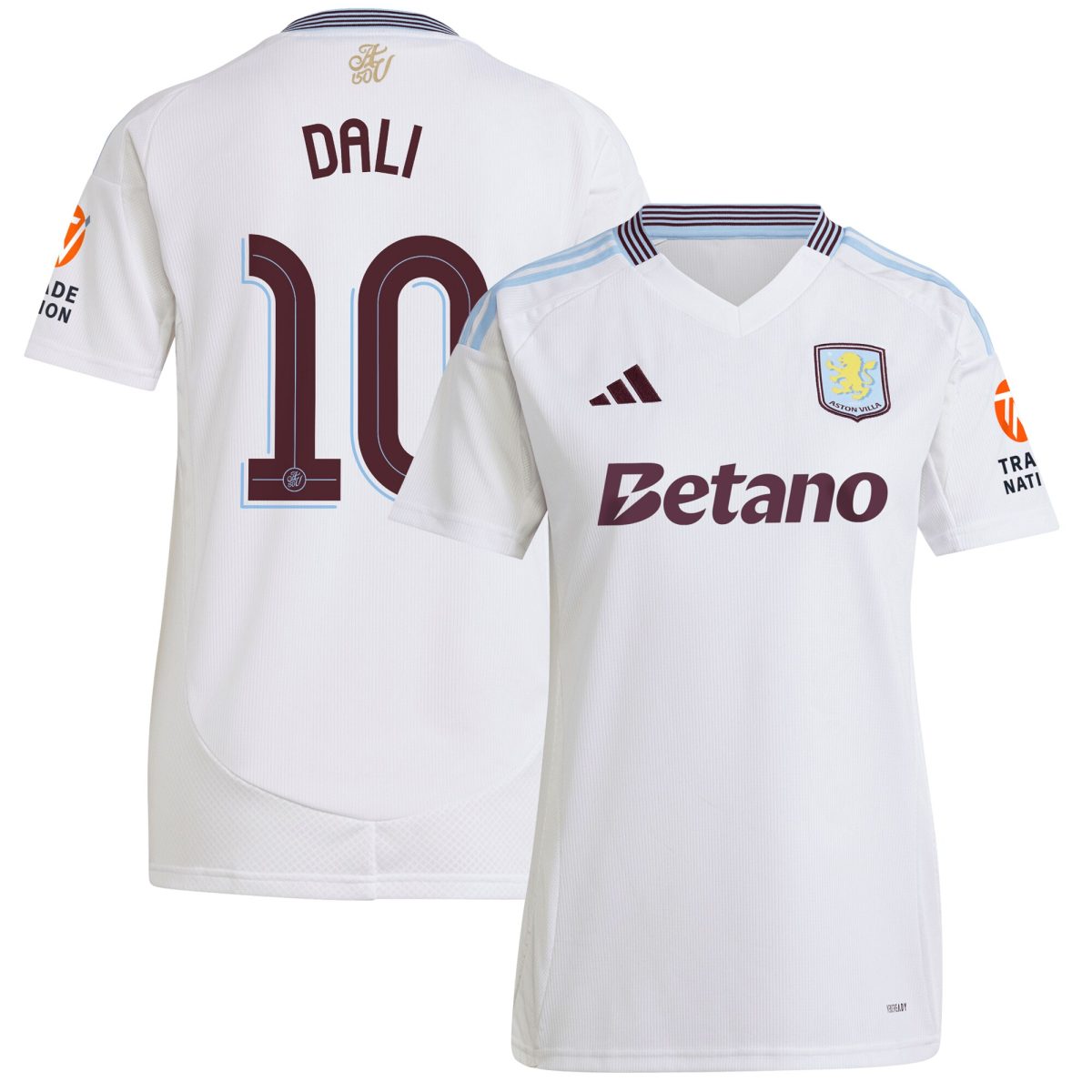 Explore the aston villa adidas away shirt 2024-25 – womens with dali 10 cup printing Collection of Aston Villa jerseys. Authentic, high-quality football shirts for every supporter, available worldwide.