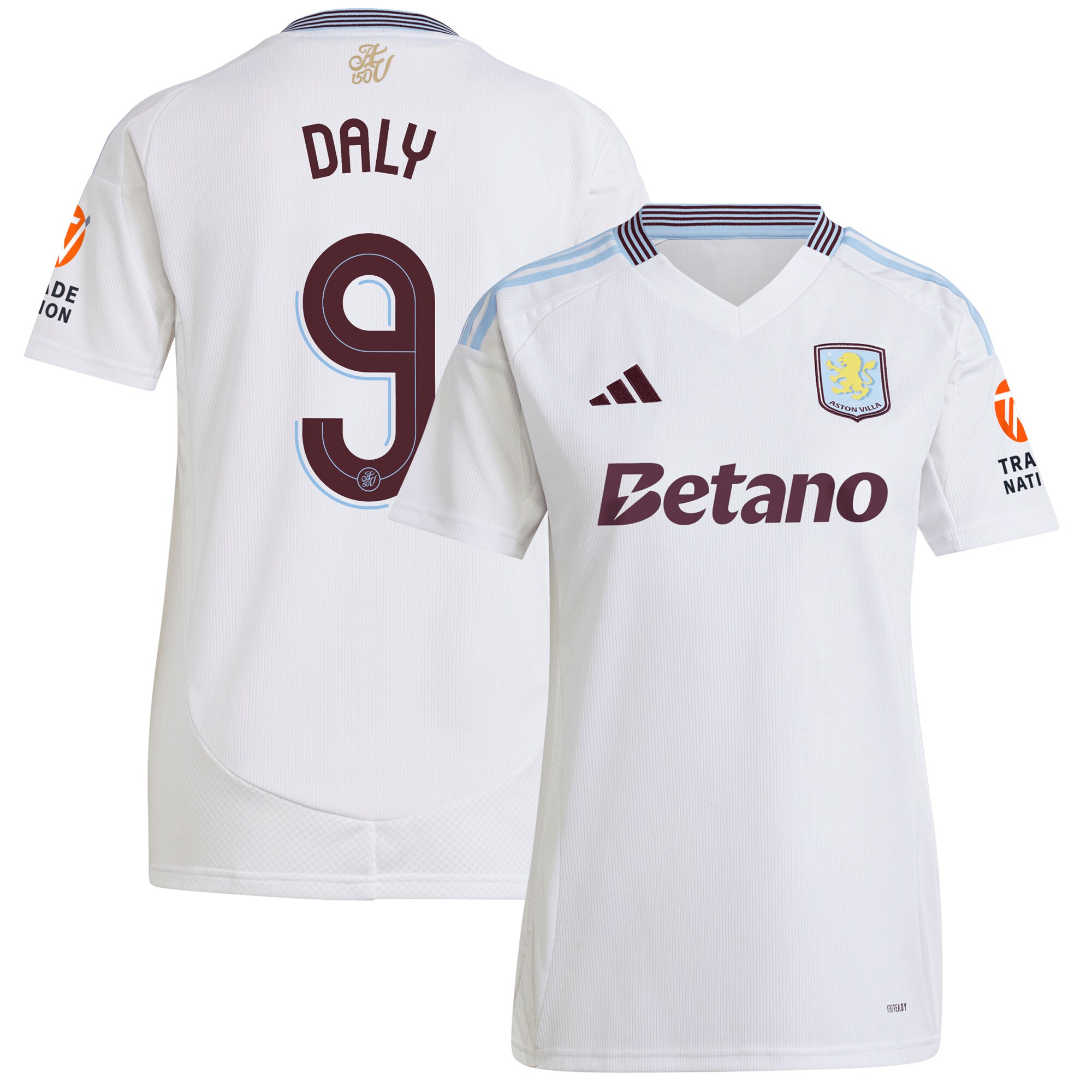 Explore the aston villa adidas away shirt 2024-25 – womens with daly 9 cup printing Collection of Aston Villa jerseys. Authentic, high-quality football shirts for every supporter, available worldwide.