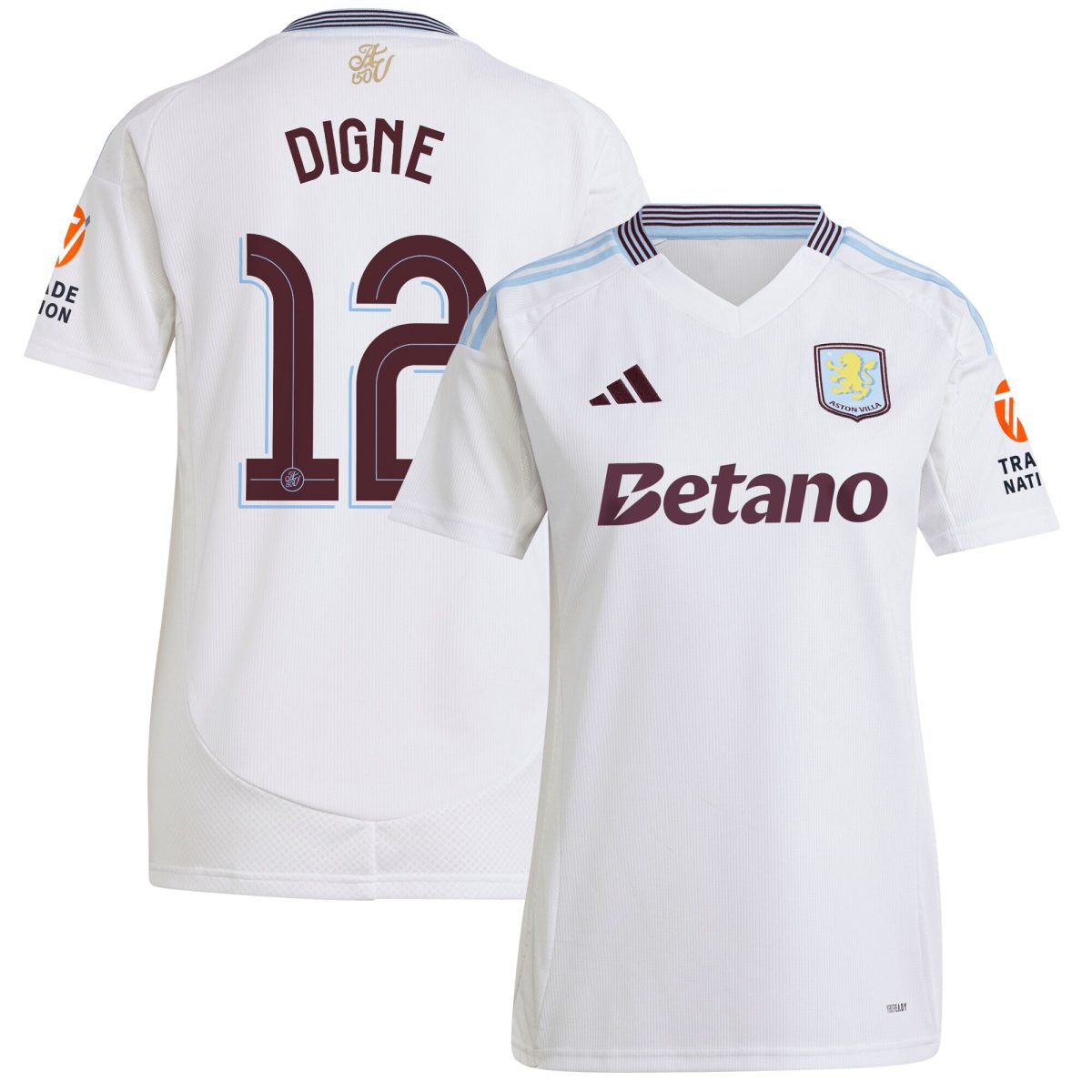 Explore the aston villa adidas away shirt 2024-25 – womens with digne 12 cup printing Collection of Aston Villa jerseys. Authentic, high-quality football shirts for every supporter, available worldwide.