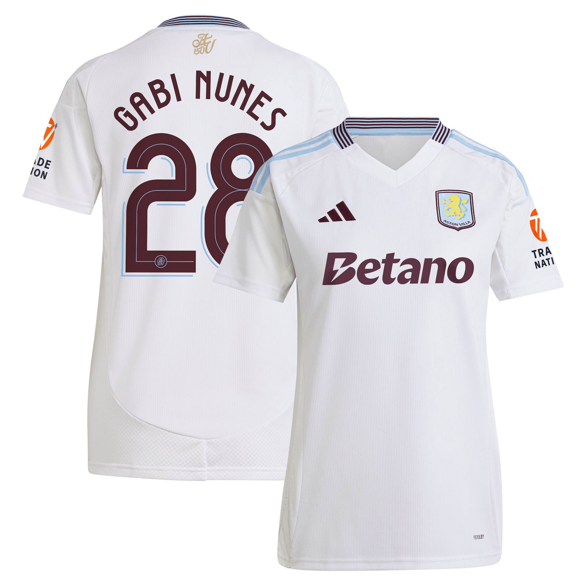 Explore the aston villa adidas away shirt 2024-25 – womens with gabi nunes 28 cup printing Collection of Aston Villa jerseys. Authentic, high-quality football shirts for every supporter, available worldwide.