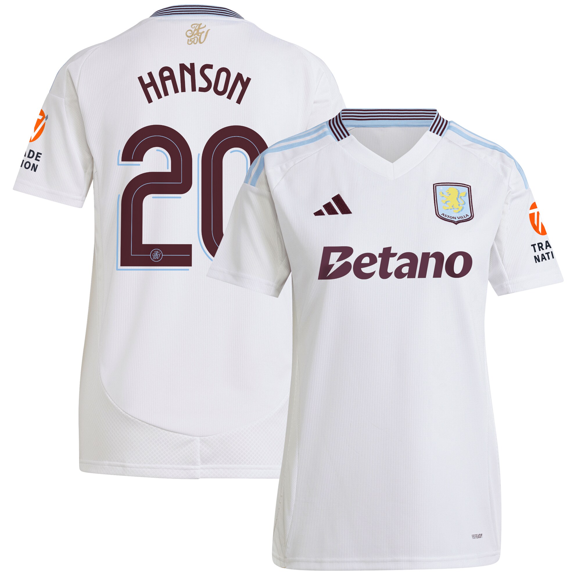 Explore the aston villa adidas away shirt 2024-25 – womens with hanson 20 cup printing Collection of Aston Villa jerseys. Authentic, high-quality football shirts for every supporter, available worldwide.