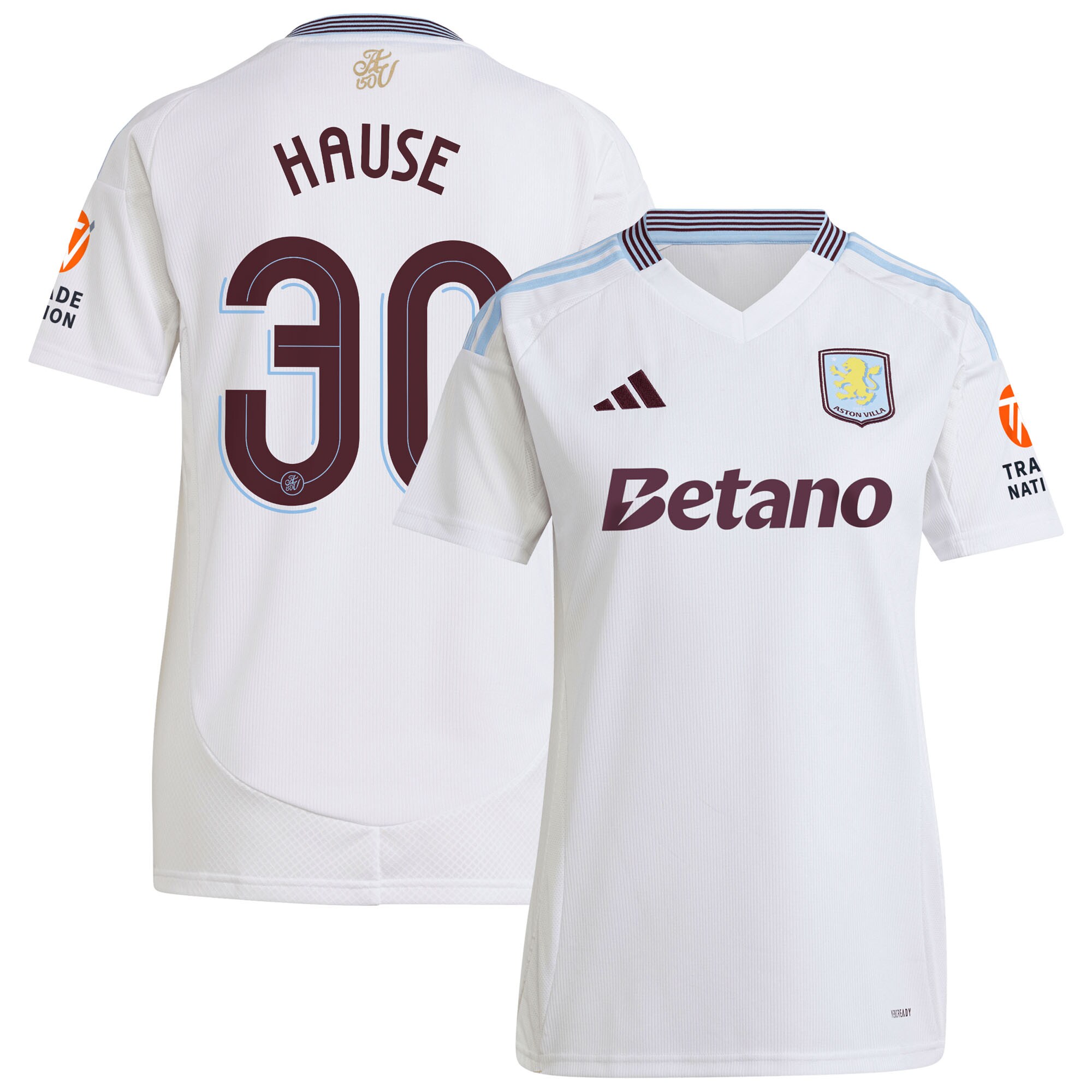 Explore the aston villa adidas away shirt 2024-25 – womens with hause 30 cup printing Collection of Aston Villa jerseys. Authentic, high-quality football shirts for every supporter, available worldwide.