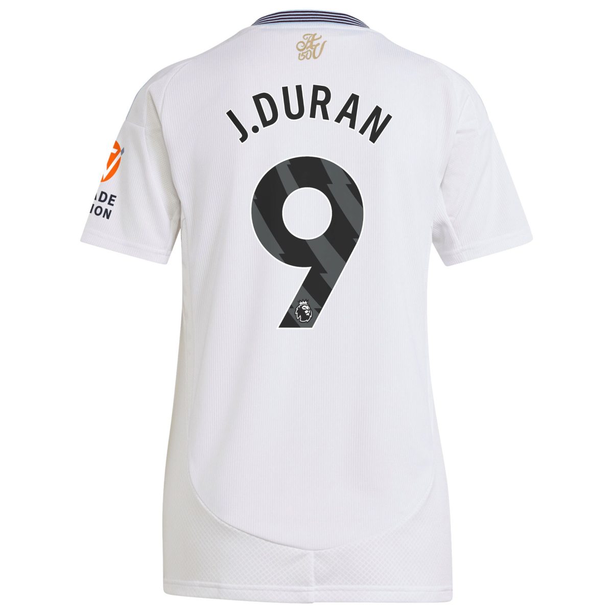 Explore the aston villa adidas away shirt 2024-25 – womens with j.duran 9 printing Collection of Aston Villa jerseys. Authentic, high-quality football shirts for every supporter, available worldwide.