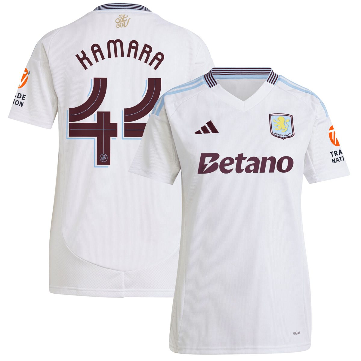 Explore the aston villa adidas away shirt 2024-25 – womens with kamara 44 cup printing Collection of Aston Villa jerseys. Authentic, high-quality football shirts for every supporter, available worldwide.