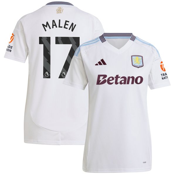 Explore the aston villa adidas away shirt 2024-25 – womens with malen 17 printing Collection of Aston Villa jerseys. Authentic, high-quality football shirts for every supporter, available worldwide.