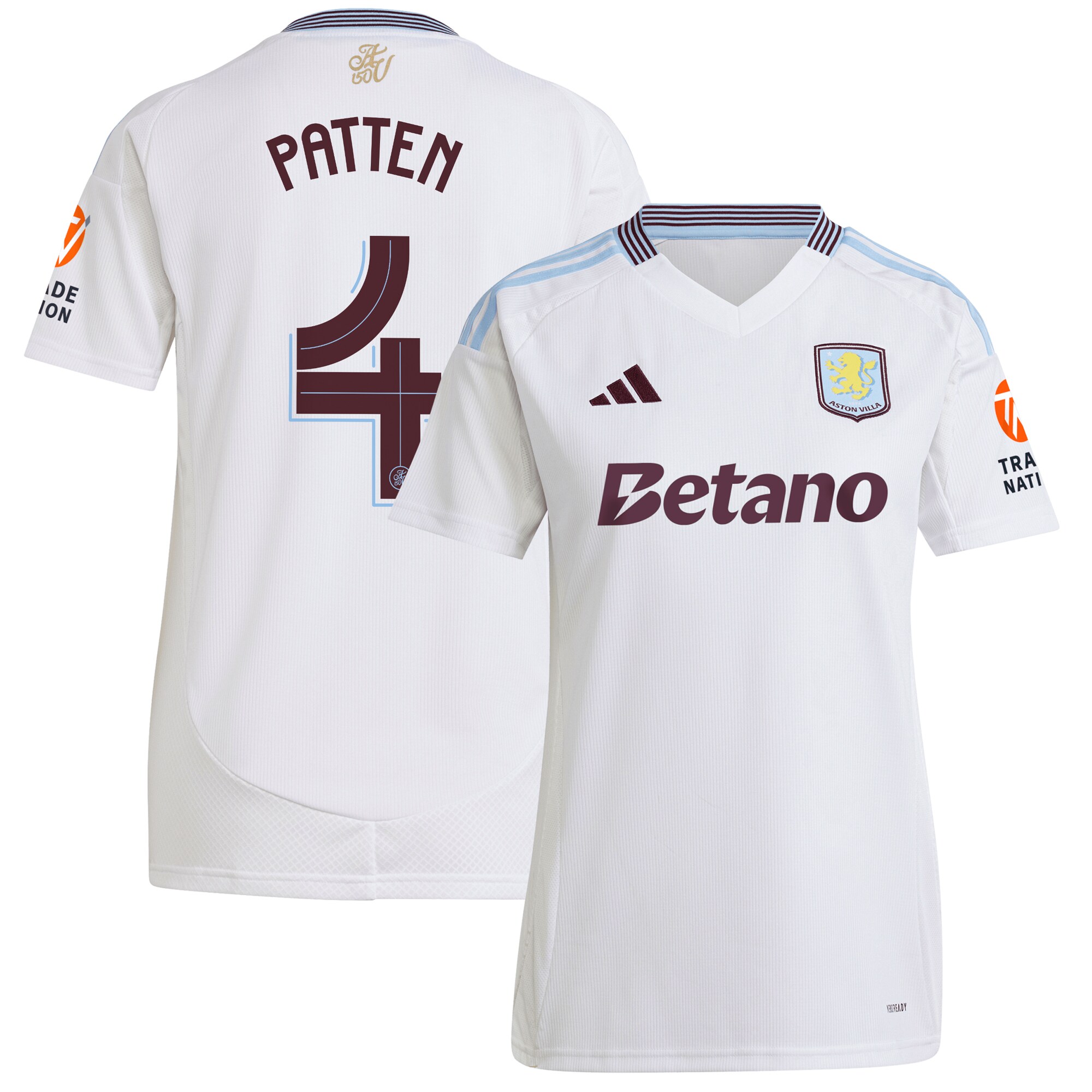 Explore the aston villa adidas away shirt 2024-25 – womens with patten 4 cup printing Collection of Aston Villa jerseys. Authentic, high-quality football shirts for every supporter, available worldwide.