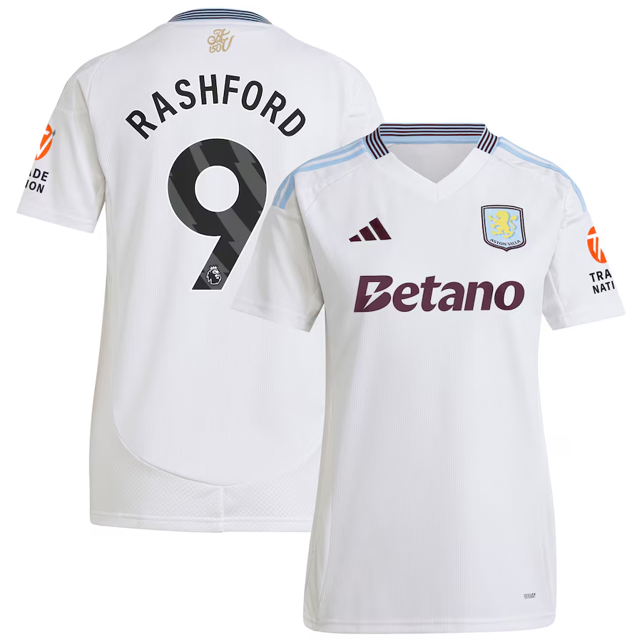 Explore the aston villa adidas away shirt 2024-25 – womens with rashford 9 printing Collection of Aston Villa jerseys. Authentic, high-quality football shirts for every supporter, available worldwide.