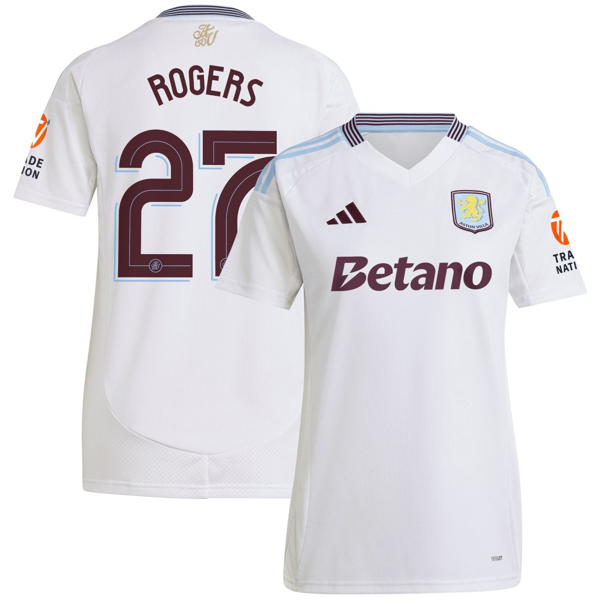 Explore the aston villa adidas away shirt 2024-25 – womens with rogers 27 cup printing Collection of Aston Villa jerseys. Authentic, high-quality football shirts for every supporter, available worldwide.