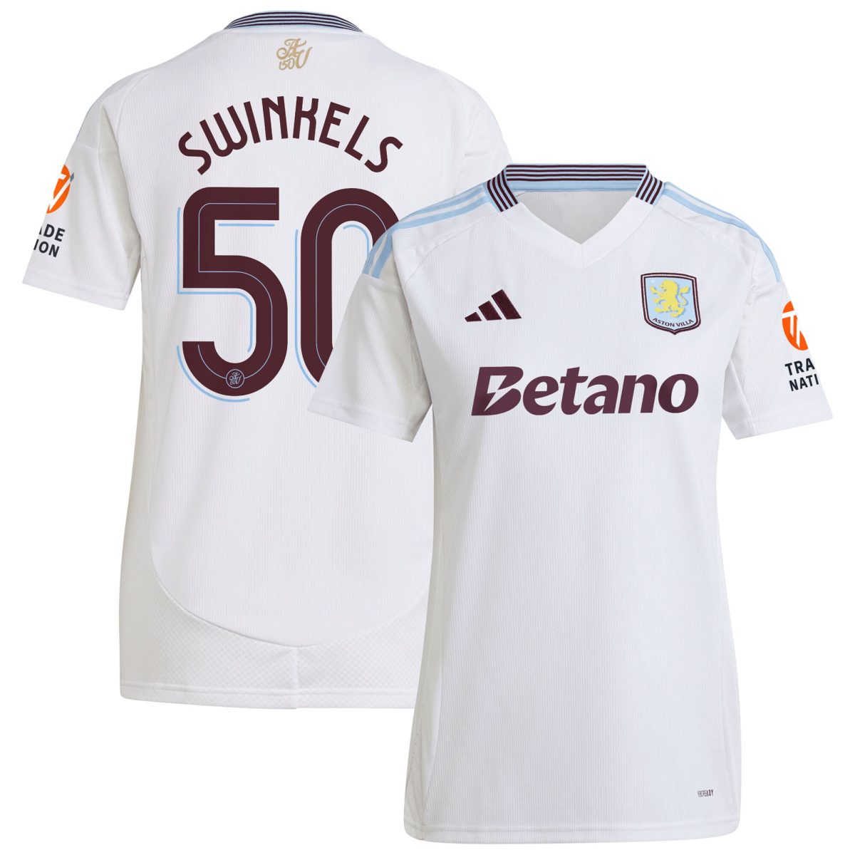 Explore the aston villa adidas away shirt 2024-25 – womens with swinkels 50 cup printing Collection of Aston Villa jerseys. Authentic, high-quality football shirts for every supporter, available worldwide.