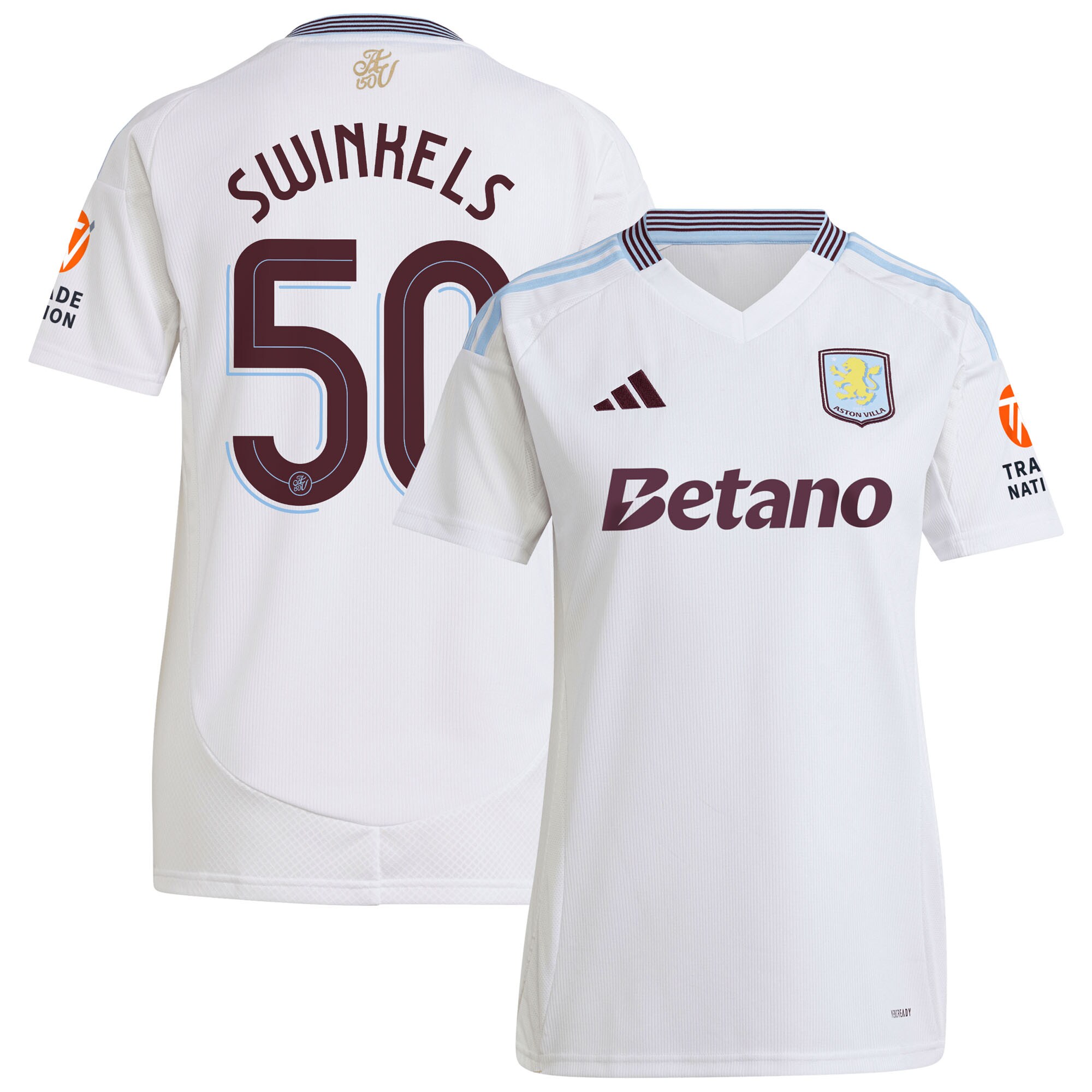 Explore the aston villa adidas away shirt 2024-25 – womens with swinkels 50 cup printing Collection of Aston Villa jerseys. Authentic, high-quality football shirts for every supporter, available worldwide.