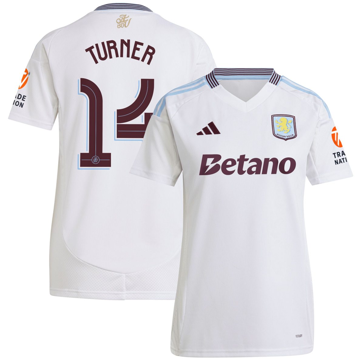 Explore the aston villa adidas away shirt 2024-25 – womens with turner 14 cup printing Collection of Aston Villa jerseys. Authentic, high-quality football shirts for every supporter, available worldwide.