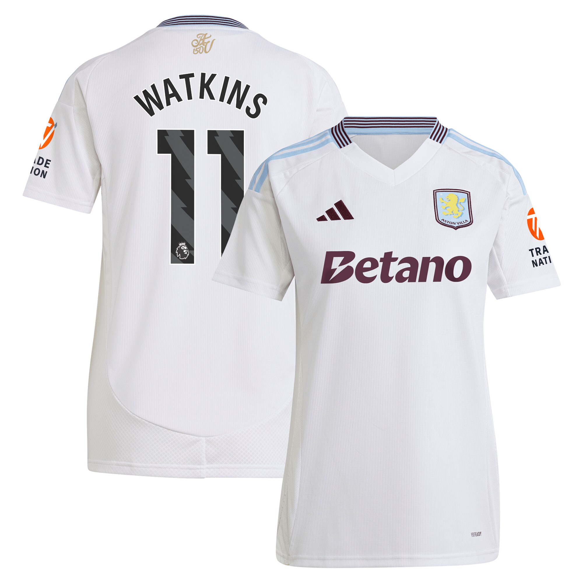 Explore the aston villa adidas away shirt 2024-25 – womens with watkins 11 printing Collection of Aston Villa jerseys. Authentic, high-quality football shirts for every supporter, available worldwide.