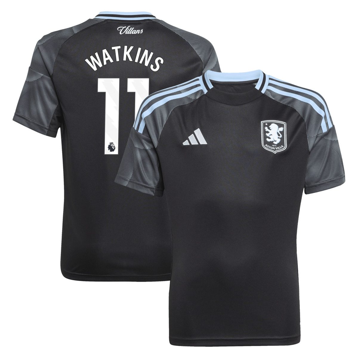 Explore the aston villa adidas away shirt 2025-26 – kids with watkins 11 printing Collection of Aston Villa jerseys. Authentic, high-quality football shirts for every supporter, available worldwide.