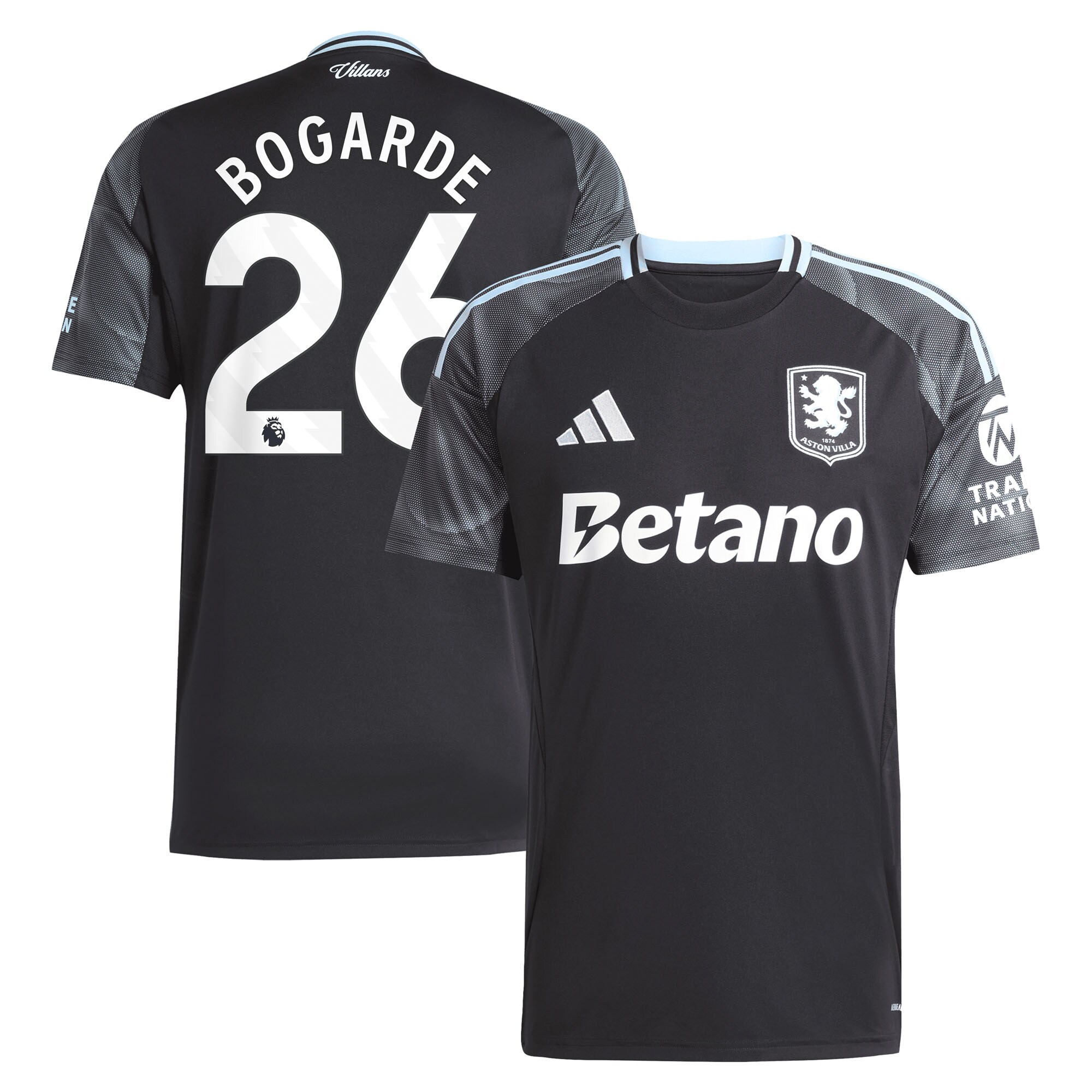 Explore the aston villa adidas away shirt 2025-26 with bogarde 26 printing Collection of Aston Villa jerseys. Authentic, high-quality football shirts for every supporter, available worldwide.