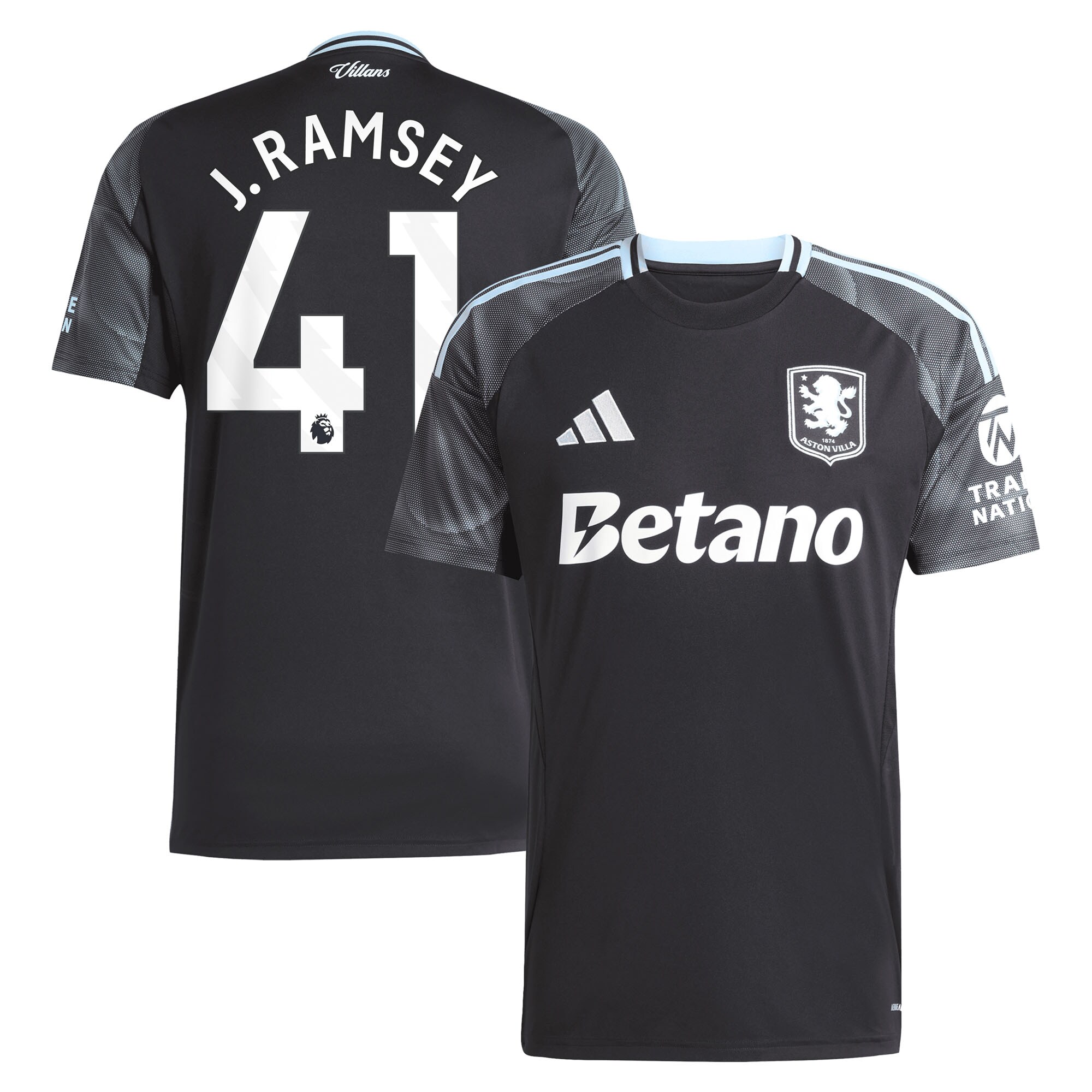 Explore the aston villa adidas away shirt 2025-26 with j. ramsey 41 printing Collection of Aston Villa jerseys. Authentic, high-quality football shirts for every supporter, available worldwide.