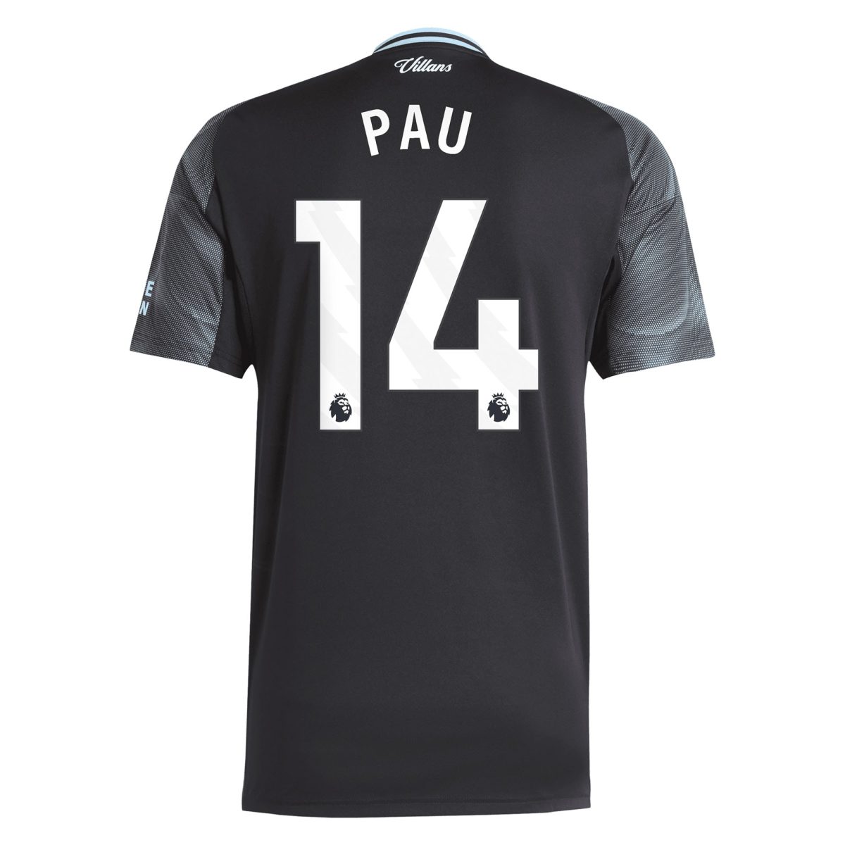 Explore the aston villa adidas away shirt 2025-26 with pau 14 printing Collection of Aston Villa jerseys. Authentic, high-quality football shirts for every supporter, available worldwide.