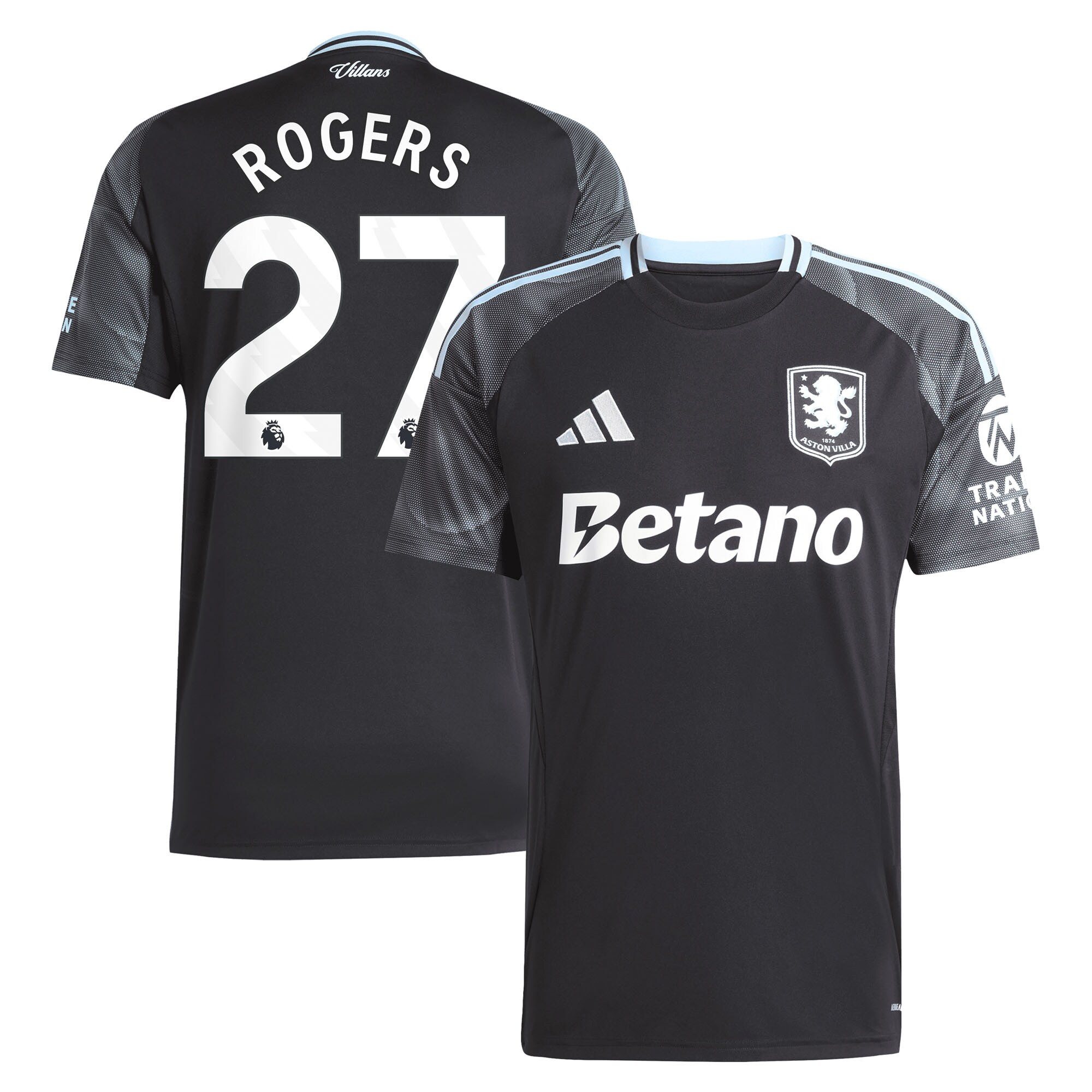 Explore the aston villa adidas away shirt 2025-26 with rogers 27 printing Collection of Aston Villa jerseys. Authentic, high-quality football shirts for every supporter, available worldwide.