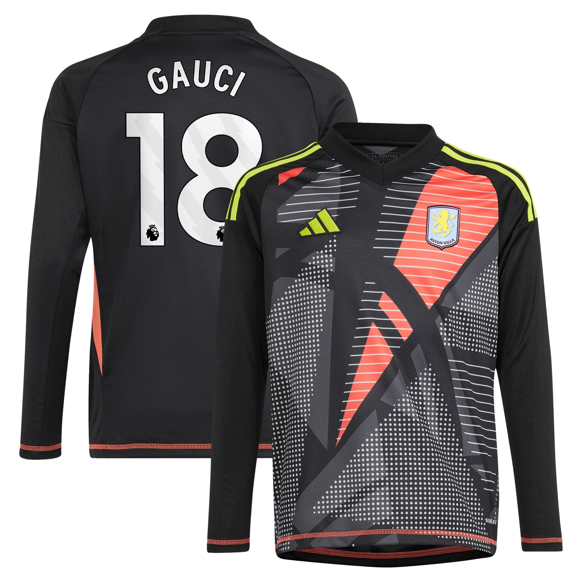 Explore the aston villa adidas goalkeeper shirt 2024-25 – long sleeve – kids with gauci 18 printing – 202029323 Collection of Aston Villa jerseys. Authentic, high-quality football shirts for every supporter, available worldwide.