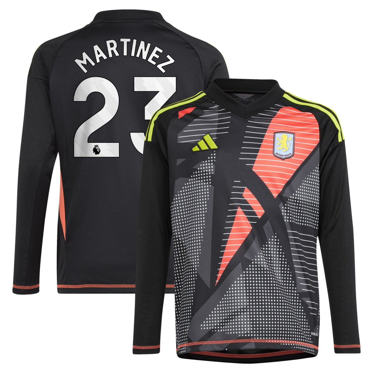 Explore the aston villa adidas goalkeeper shirt 2024-25 – long sleeve – kids with martinez 23 printing – 202029325 Collection of Aston Villa jerseys. Authentic, high-quality football shirts for every supporter, available worldwide.