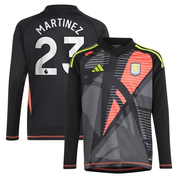 Explore the aston villa adidas goalkeeper shirt 2024-25 – long sleeve – kids with martinez 23 printing – 202029325 Collection of Aston Villa jerseys. Authentic, high-quality football shirts for every supporter, available worldwide.