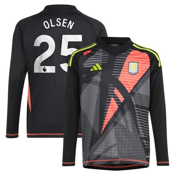Explore the aston villa adidas goalkeeper shirt 2024-25 – long sleeve – kids with olsen 25 printing – 202029322 Collection of Aston Villa jerseys. Authentic, high-quality football shirts for every supporter, available worldwide.