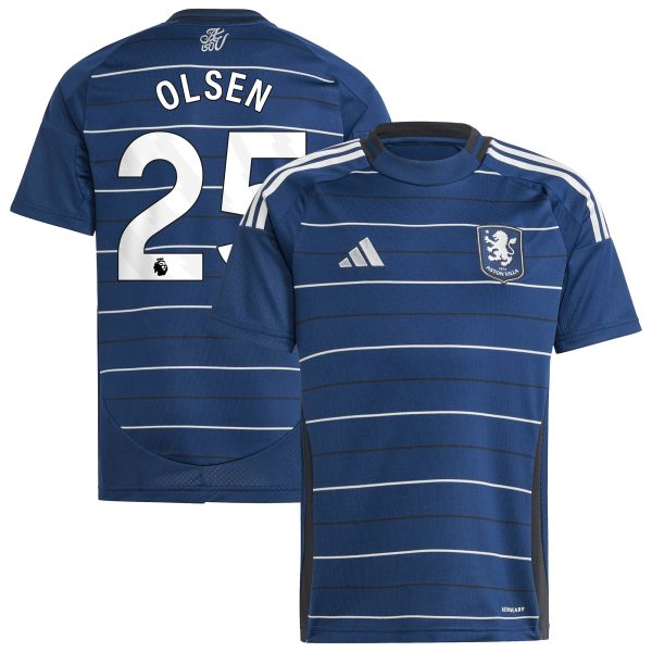 Explore the aston villa adidas goalkeeper shirt 2024-25 – long sleeve – kids with olsen 25 printing – 202030994 Collection of Aston Villa jerseys. Authentic, high-quality football shirts for every supporter, available worldwide.