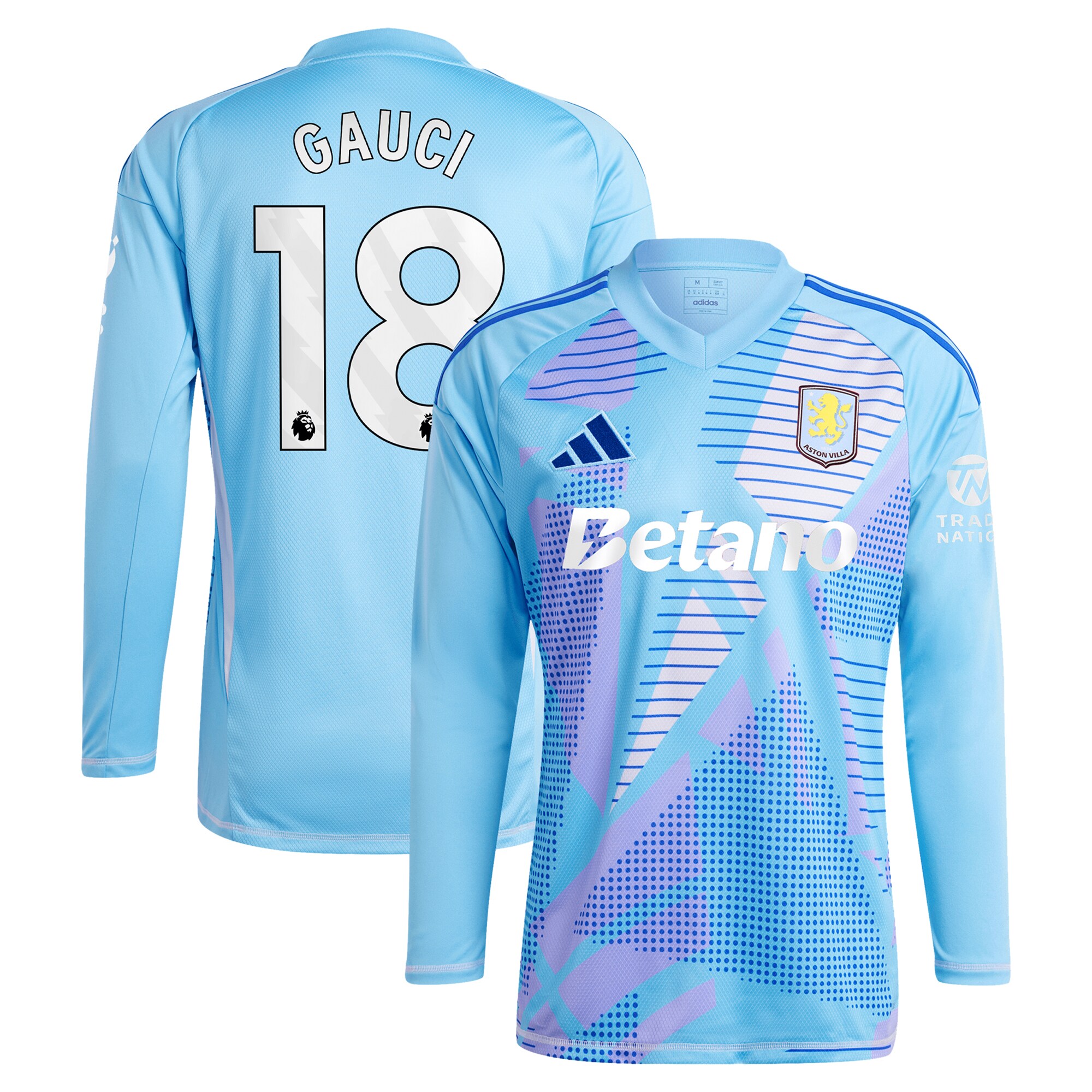 Explore the aston villa adidas goalkeeper shirt 2024-25 – long sleeve with gauci 18 printing – 202030982 Collection of Aston Villa jerseys. Authentic, high-quality football shirts for every supporter, available worldwide.