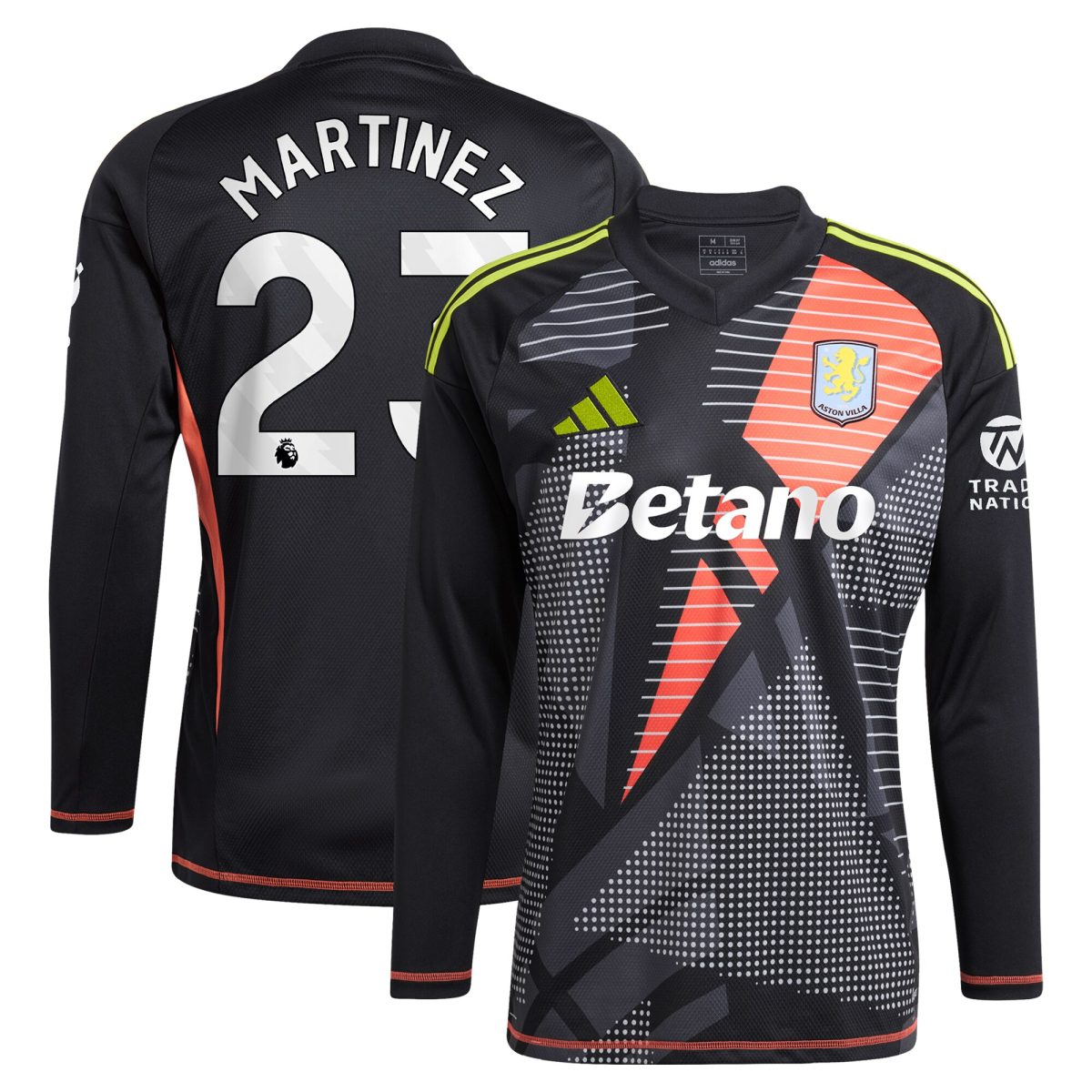 Explore the aston villa adidas goalkeeper shirt 2024-25 – long sleeve with martinez 23 printing – 202028938 Collection of Aston Villa jerseys. Authentic, high-quality football shirts for every supporter, available worldwide.