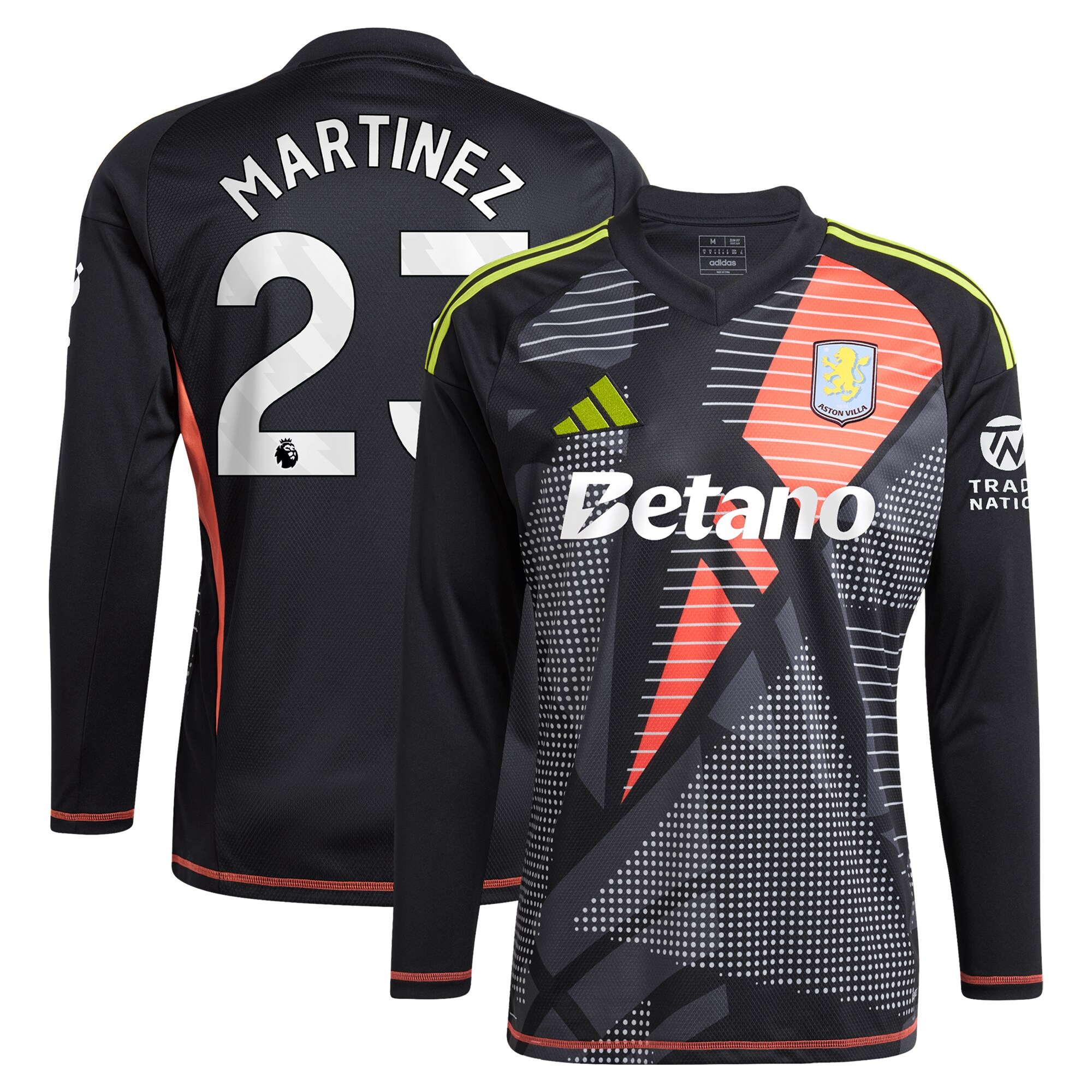 Explore the aston villa adidas goalkeeper shirt 2024-25 – long sleeve with martinez 23 printing – 202028938 Collection of Aston Villa jerseys. Authentic, high-quality football shirts for every supporter, available worldwide.