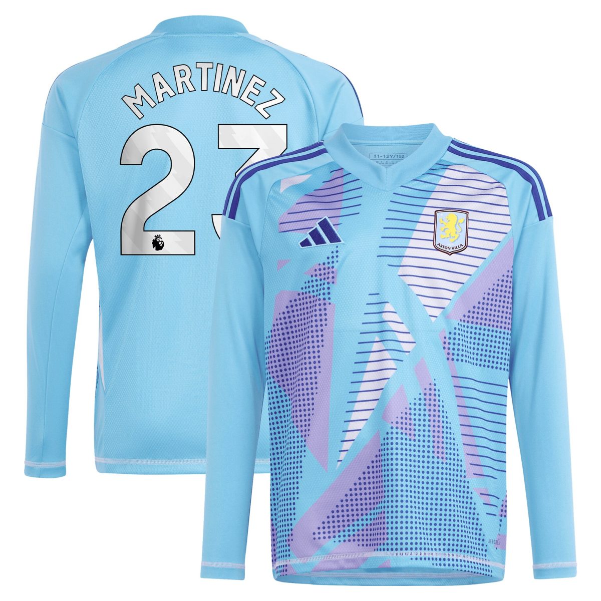 Explore the aston villa adidas goalkeeper shirt 2024-25 – long sleeve with martinez 23 printing – 202030980 Collection of Aston Villa jerseys. Authentic, high-quality football shirts for every supporter, available worldwide.