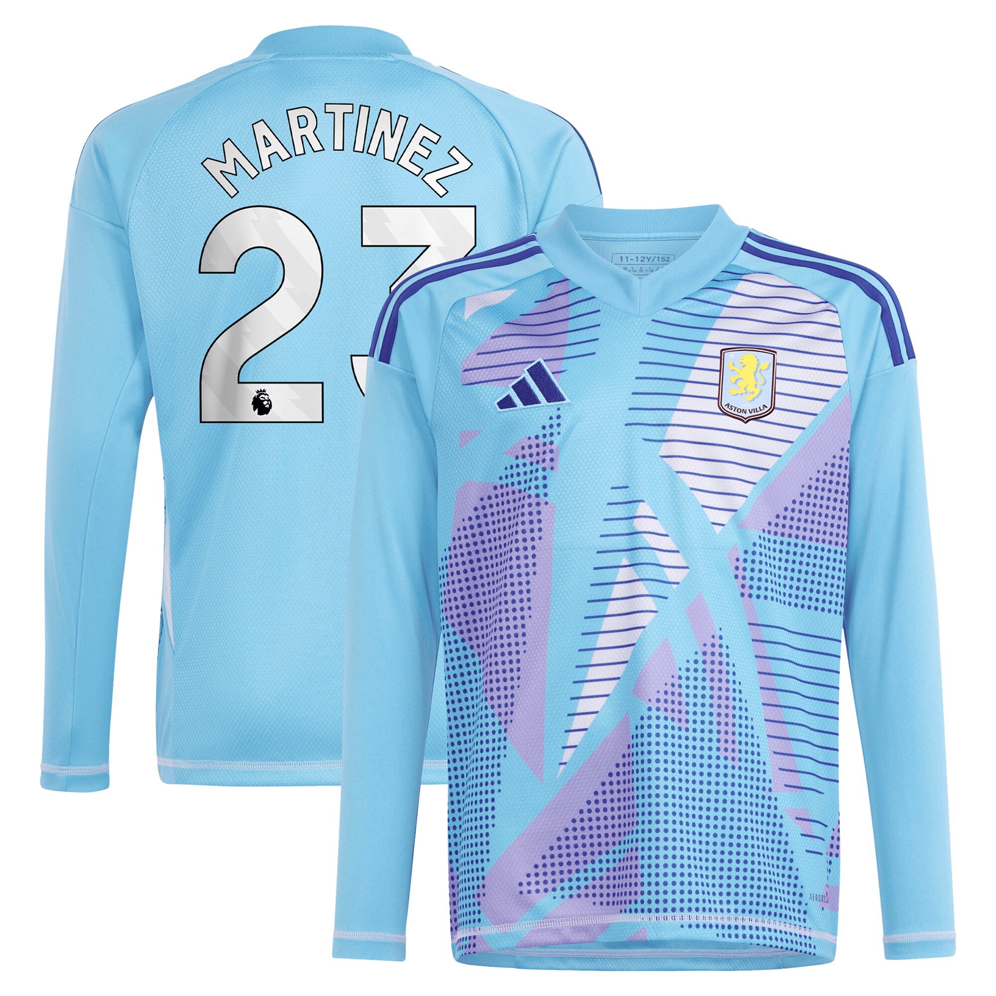 Explore the aston villa adidas goalkeeper shirt 2024-25 – long sleeve with martinez 23 printing – 202030980 Collection of Aston Villa jerseys. Authentic, high-quality football shirts for every supporter, available worldwide.