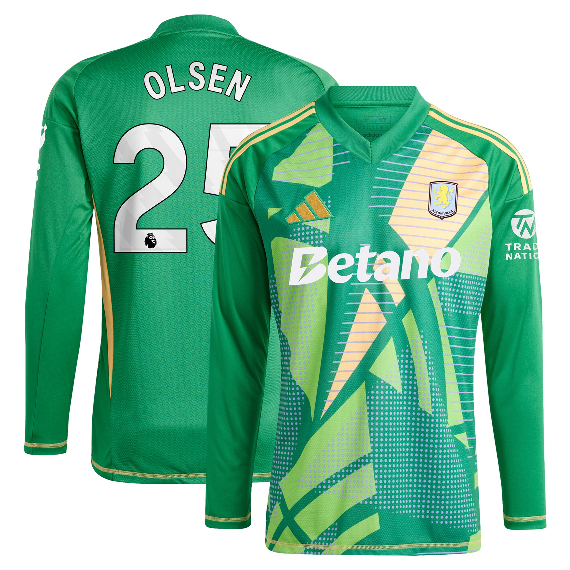 Explore the aston villa adidas goalkeeper shirt 2024-25 – long sleeve with olsen 25 printing Collection of Aston Villa jerseys. Authentic, high-quality football shirts for every supporter, available worldwide.