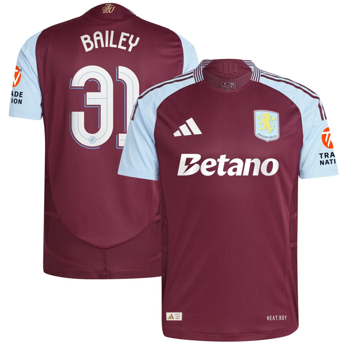 Explore the aston villa adidas home authentic shirt 2024-25 with bailey 31 cup printing Collection of Aston Villa jerseys. Authentic, high-quality football shirts for every supporter, available worldwide.