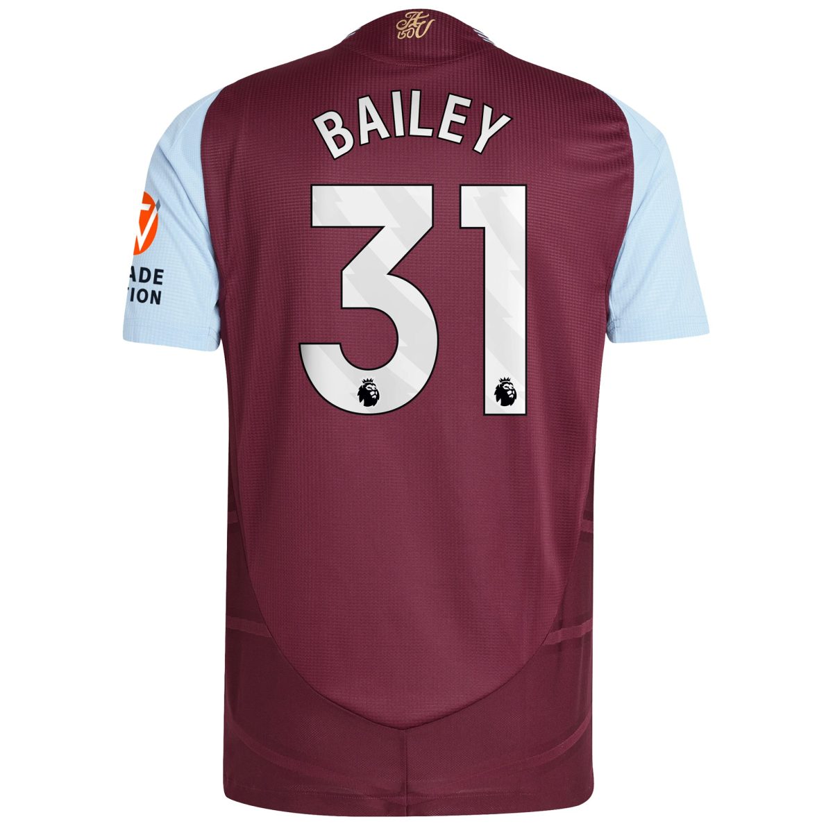 Explore the aston villa adidas home authentic shirt 2024-25 with bailey 31 printing Collection of Aston Villa jerseys. Authentic, high-quality football shirts for every supporter, available worldwide.