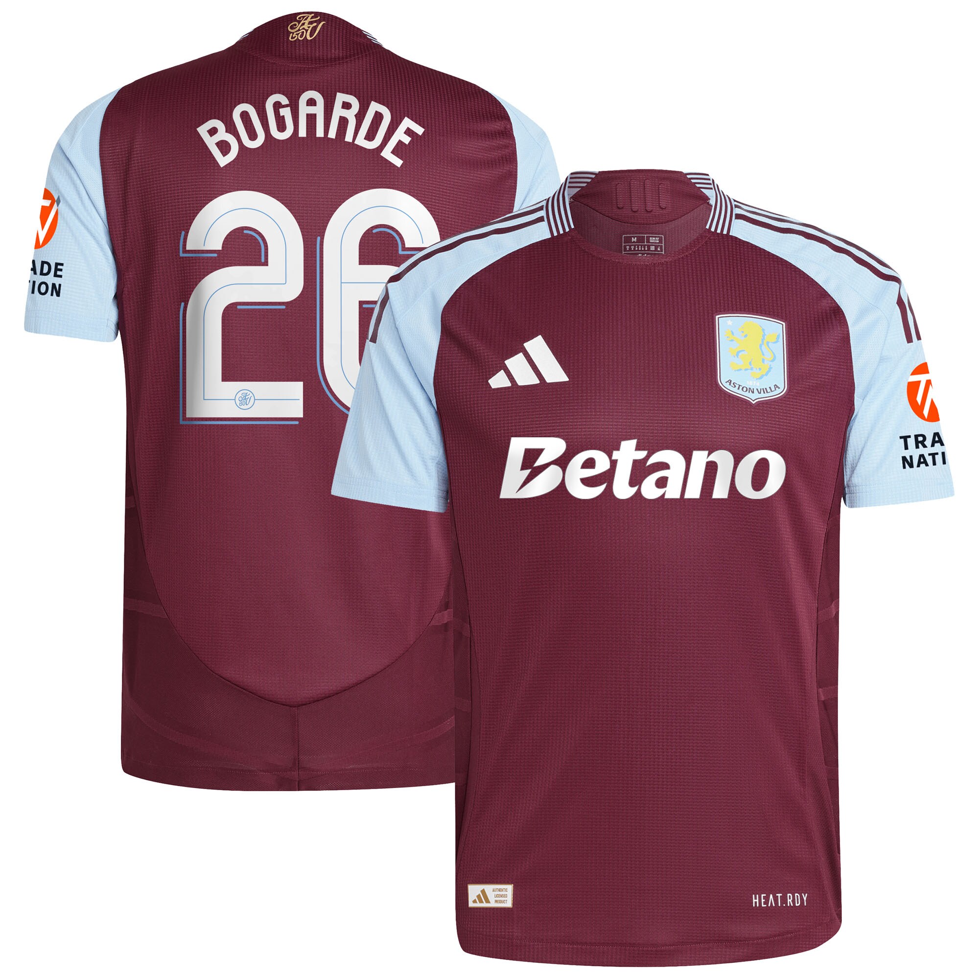 Explore the aston villa adidas home authentic shirt 2024-25 with bogarde 26 cup printing Collection of Aston Villa jerseys. Authentic, high-quality football shirts for every supporter, available worldwide.