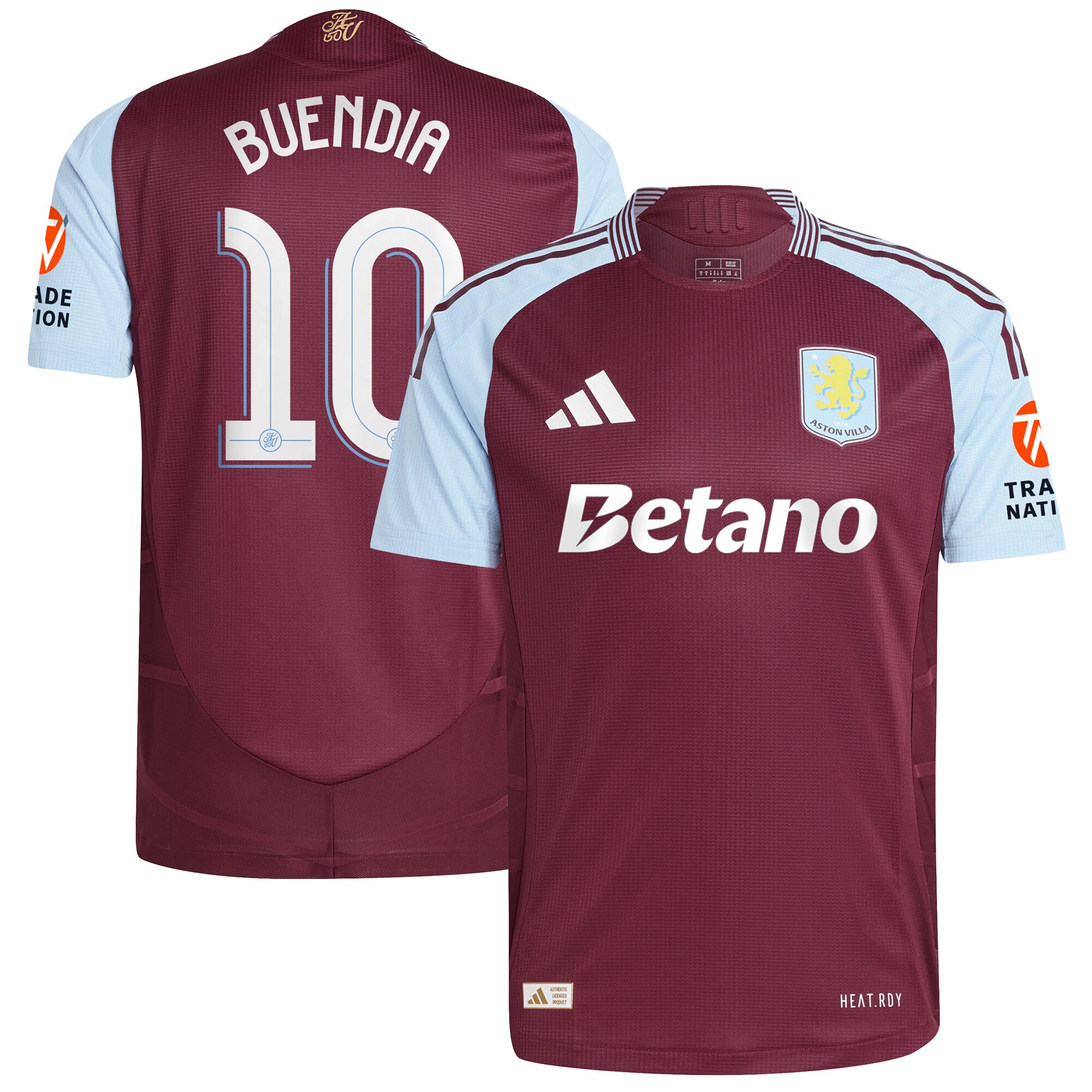 Explore the aston villa adidas home authentic shirt 2024-25 with buendia 10 cup printing Collection of Aston Villa jerseys. Authentic, high-quality football shirts for every supporter, available worldwide.