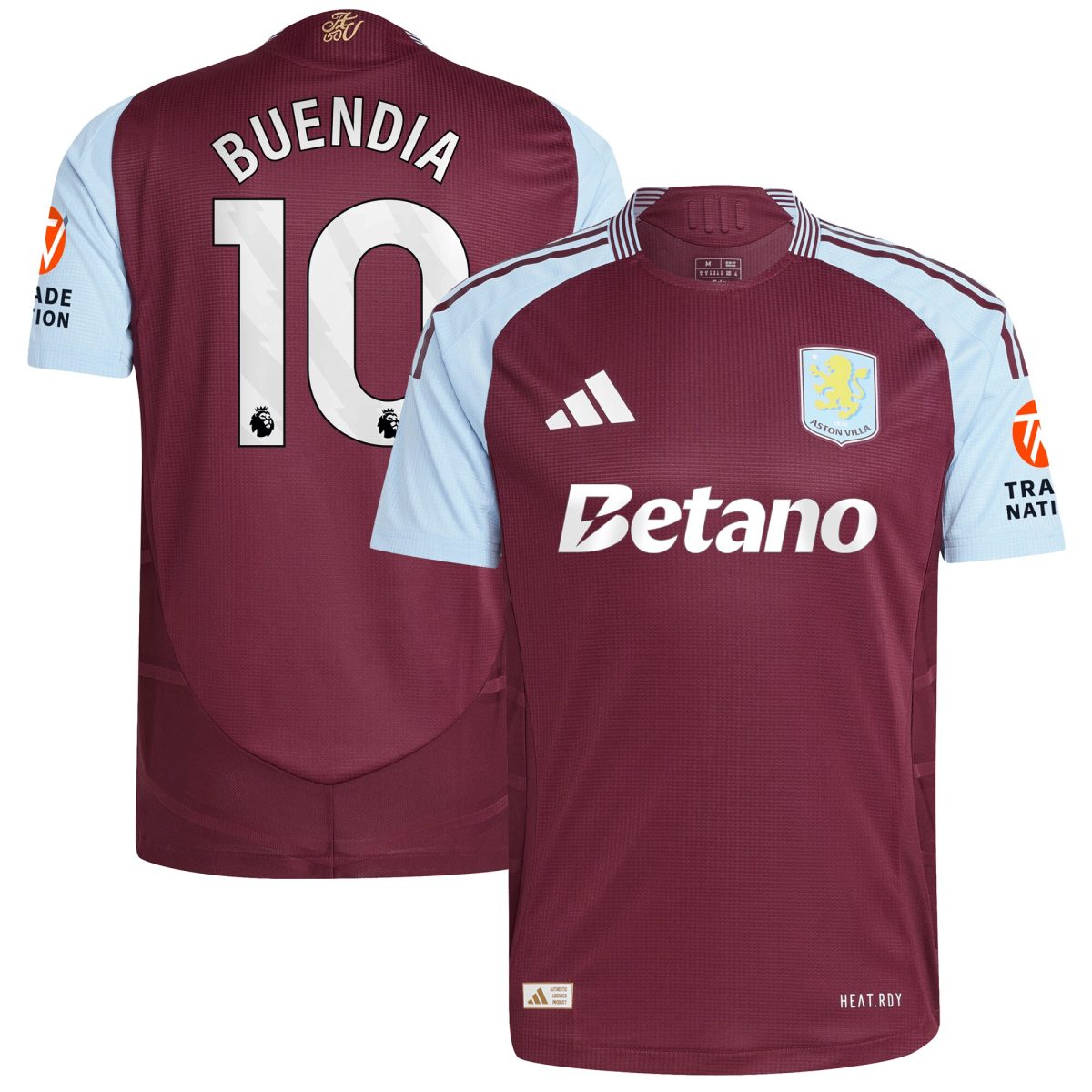 Explore the aston villa adidas home authentic shirt 2024-25 with buendia 10 printing Collection of Aston Villa jerseys. Authentic, high-quality football shirts for every supporter, available worldwide.