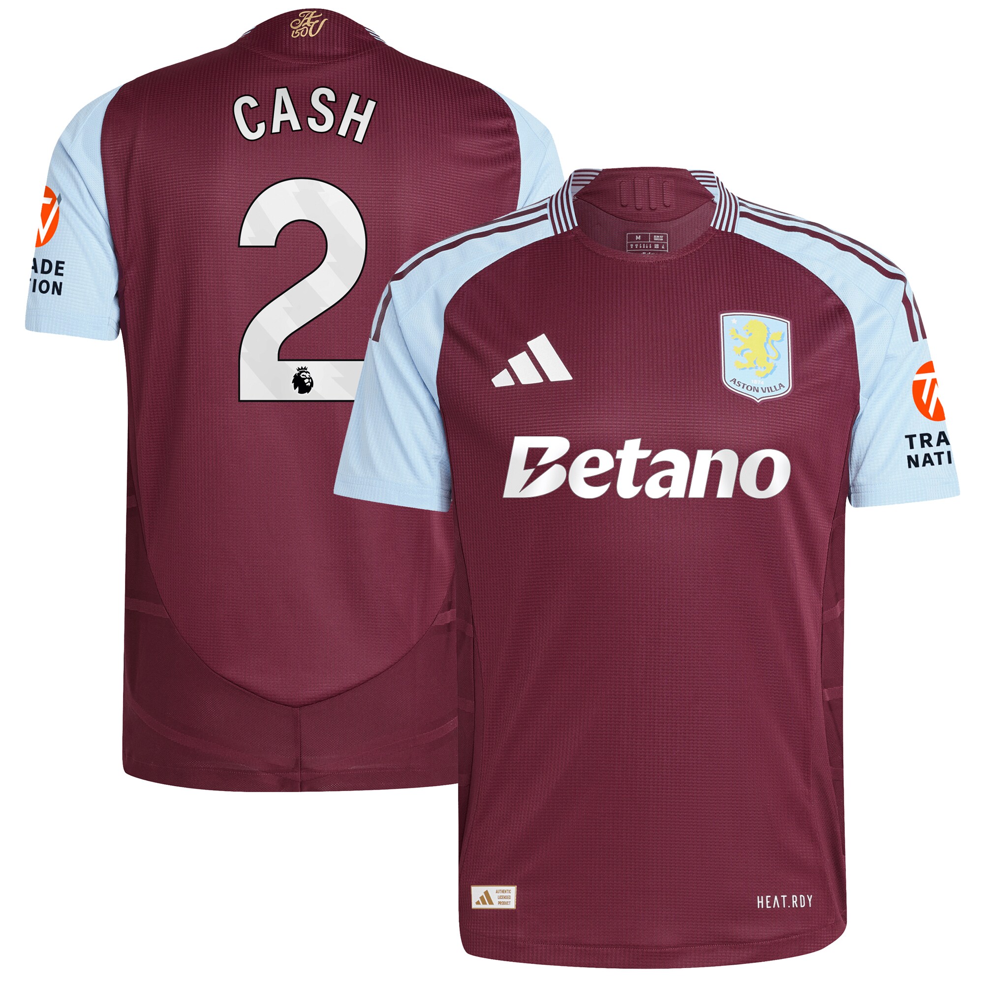 Explore the aston villa adidas home authentic shirt 2024-25 with cash 2 printing Collection of Aston Villa jerseys. Authentic, high-quality football shirts for every supporter, available worldwide.