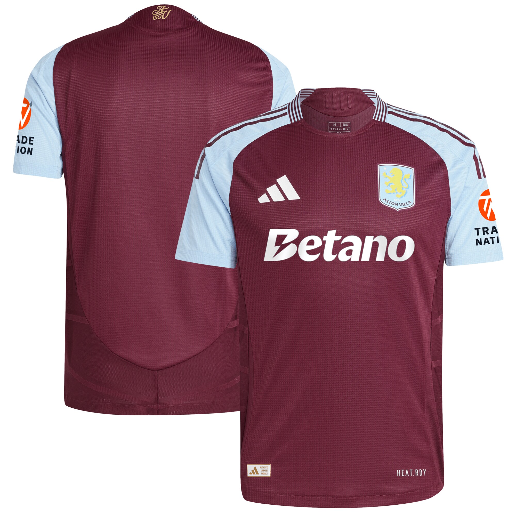 Explore the aston villa adidas home authentic shirt 2024-25 with custom printing Collection of Aston Villa jerseys. Authentic, high-quality football shirts for every supporter, available worldwide.