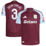 Explore the aston villa adidas home authentic shirt 2024-25 with diego carlos 3 cup printing Collection of Aston Villa jerseys. Authentic, high-quality football shirts for every supporter, available worldwide.