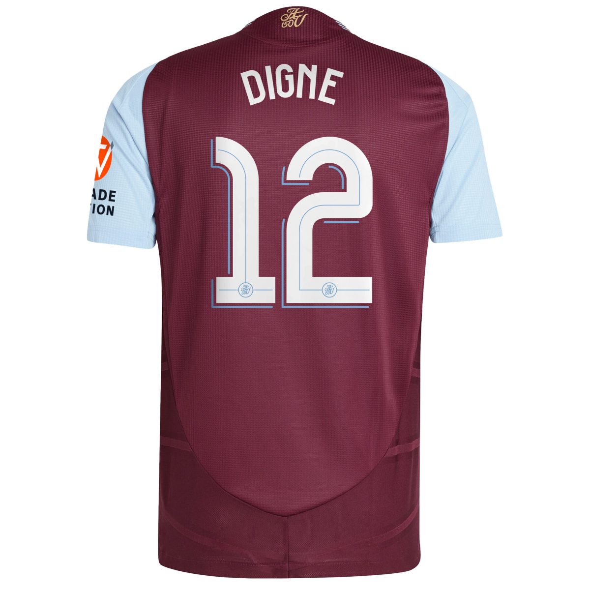 Explore the aston villa adidas home authentic shirt 2024-25 with digne 12 cup printing Collection of Aston Villa jerseys. Authentic, high-quality football shirts for every supporter, available worldwide.