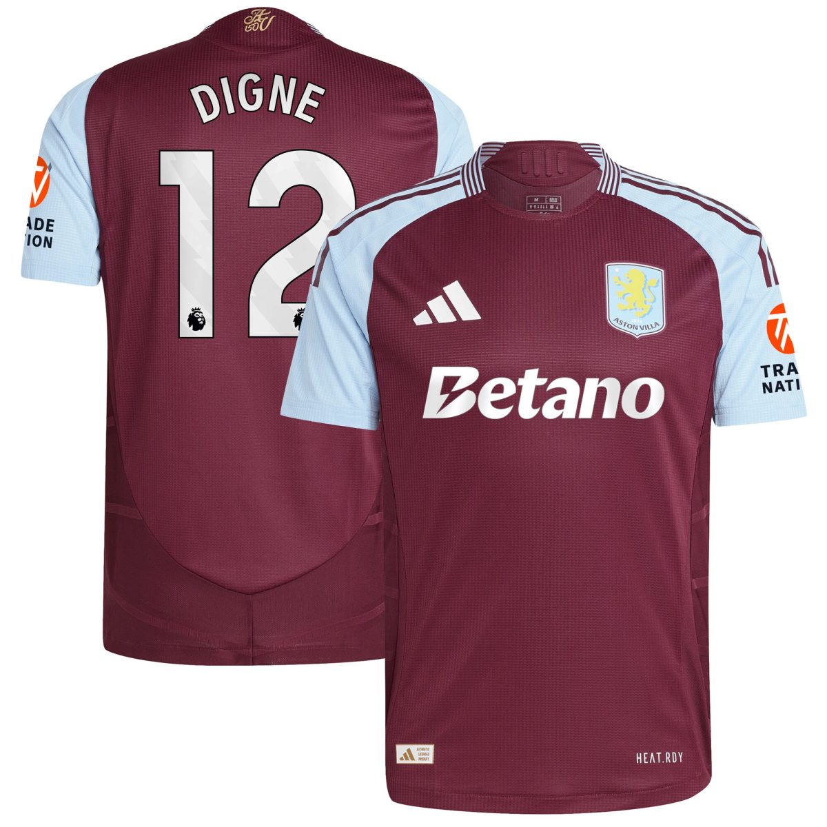 Explore the aston villa adidas home authentic shirt 2024-25 with digne 12 printing Collection of Aston Villa jerseys. Authentic, high-quality football shirts for every supporter, available worldwide.