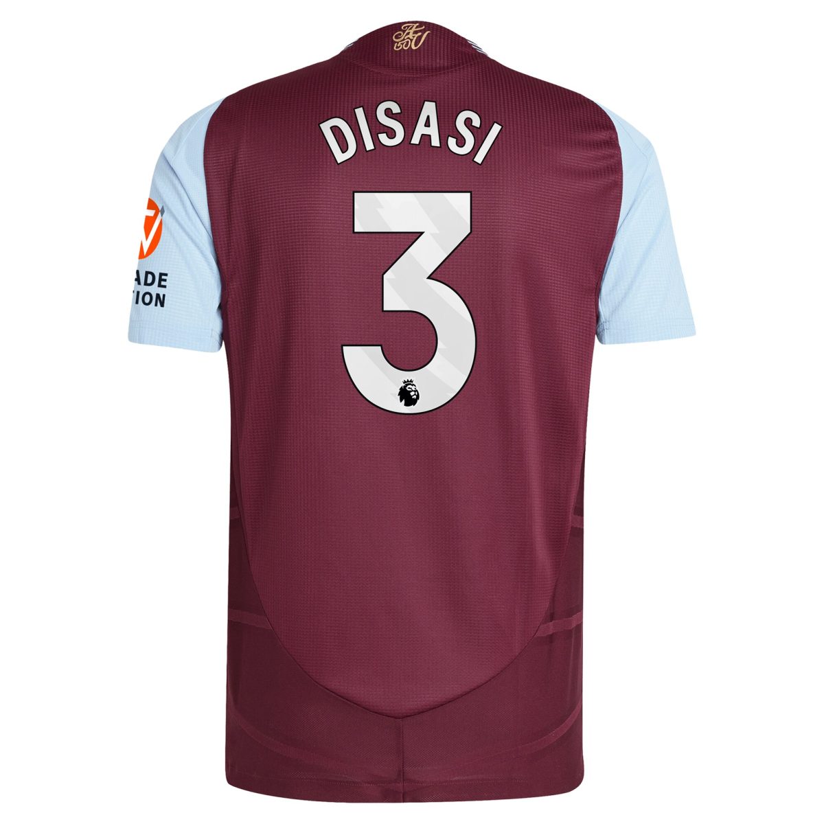 Explore the aston villa adidas home authentic shirt 2024-25 with disasi 3 printing Collection of Aston Villa jerseys. Authentic, high-quality football shirts for every supporter, available worldwide.