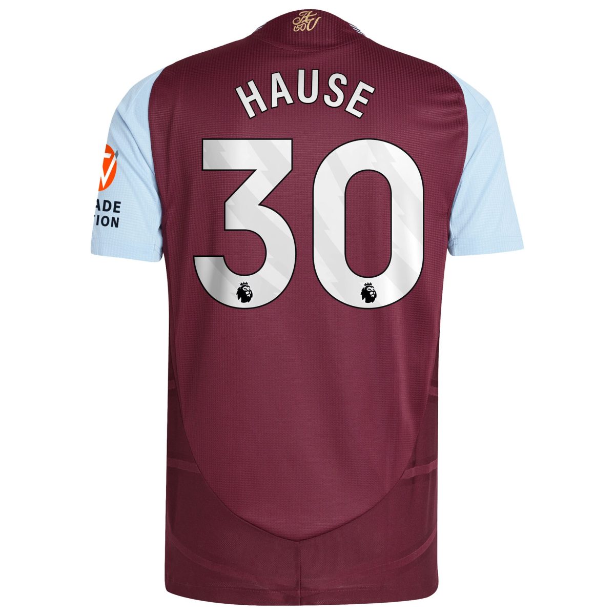 Explore the aston villa adidas home authentic shirt 2024-25 with hause 30 printing Collection of Aston Villa jerseys. Authentic, high-quality football shirts for every supporter, available worldwide.