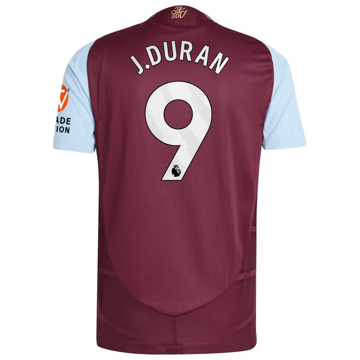Explore the aston villa adidas home authentic shirt 2024-25 with j.duran 9 printing Collection of Aston Villa jerseys. Authentic, high-quality football shirts for every supporter, available worldwide.