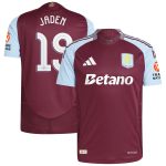 Explore the aston villa adidas home authentic shirt 2024-25 with jaden 19 cup printing Collection of Aston Villa jerseys. Authentic, high-quality football shirts for every supporter, available worldwide.