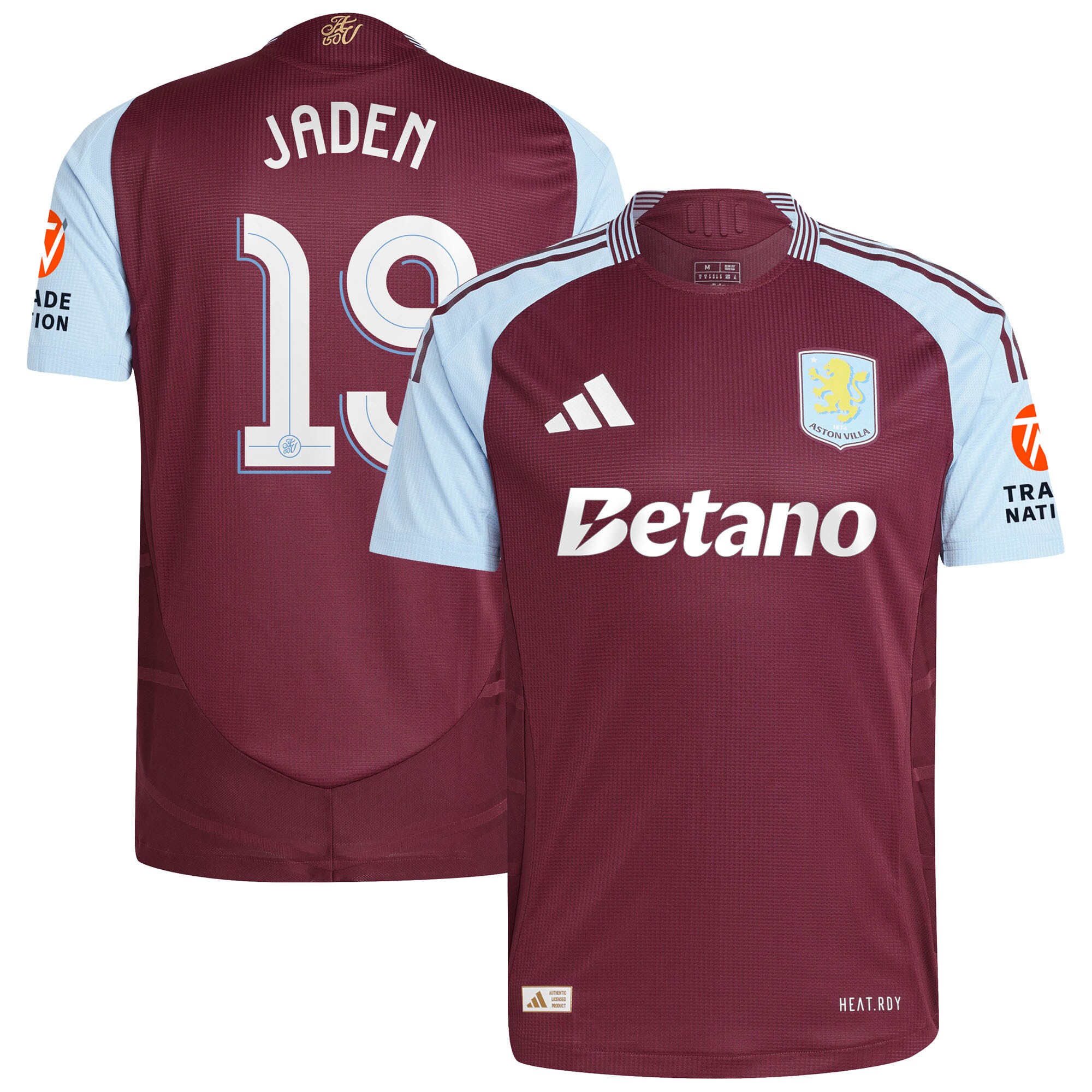 Explore the aston villa adidas home authentic shirt 2024-25 with jaden 19 cup printing Collection of Aston Villa jerseys. Authentic, high-quality football shirts for every supporter, available worldwide.