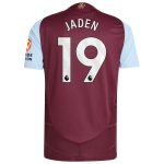 Explore the aston villa adidas home authentic shirt 2024-25 with jaden 19 printing Collection of Aston Villa jerseys. Authentic, high-quality football shirts for every supporter, available worldwide.