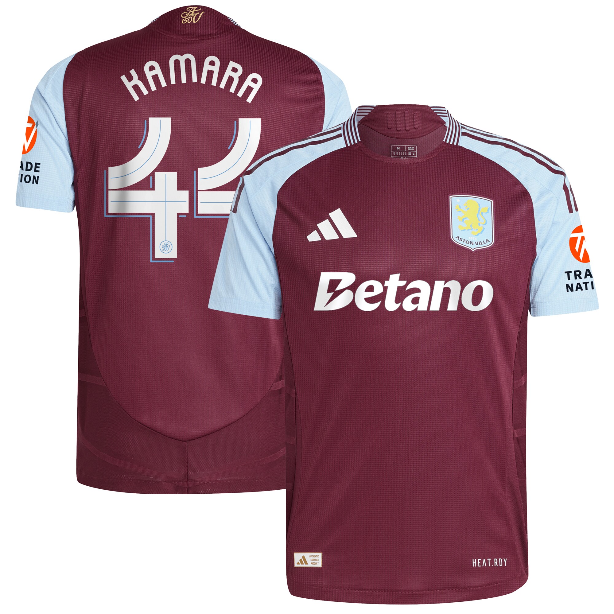Explore the aston villa adidas home authentic shirt 2024-25 with kamara 44 cup printing Collection of Aston Villa jerseys. Authentic, high-quality football shirts for every supporter, available worldwide.
